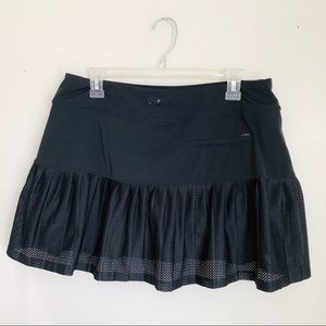 Under Armour mesh pleated skirt skirt black tennis